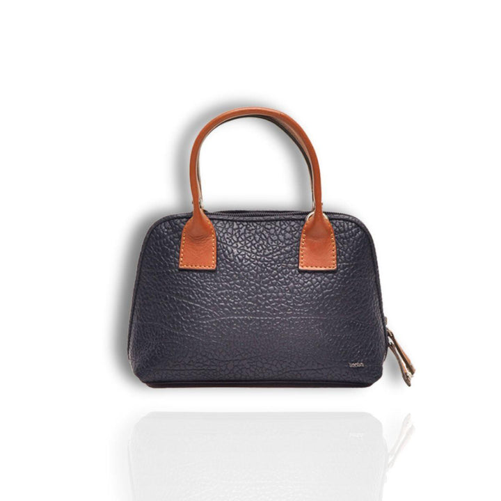 Voorkant Berba leren crossbody mini bag 210 navy #kleur_navy