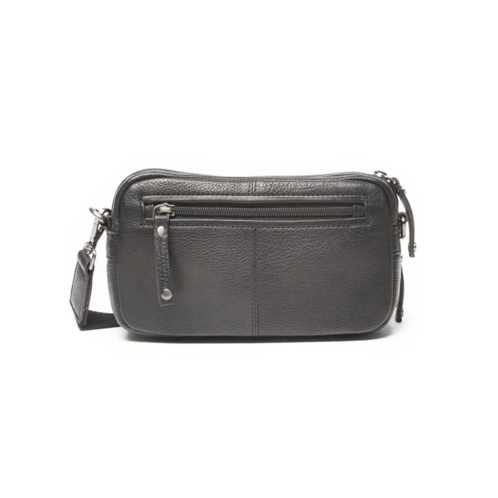 Achterkant van de Berba 335-055 crossover tas zwart #kleur_zwart