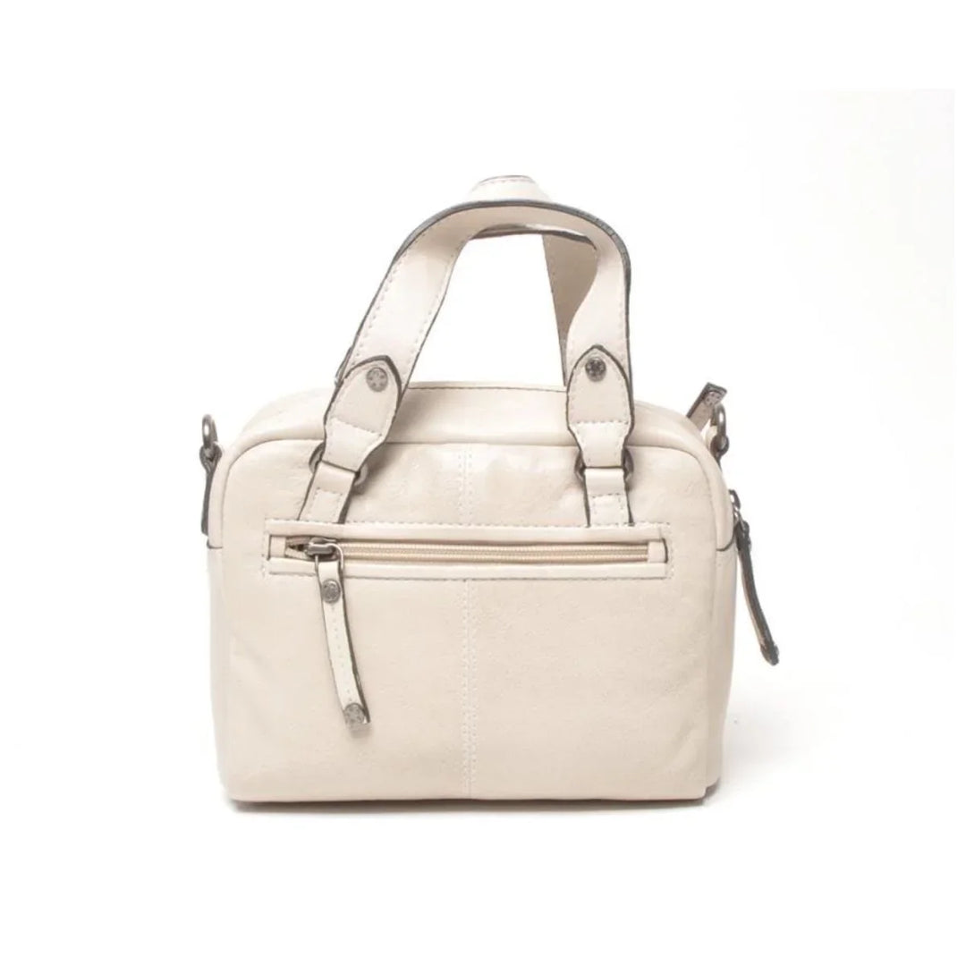 Achterkant van de Berba 335-075 leren handtas in chalk #kleur_chalk