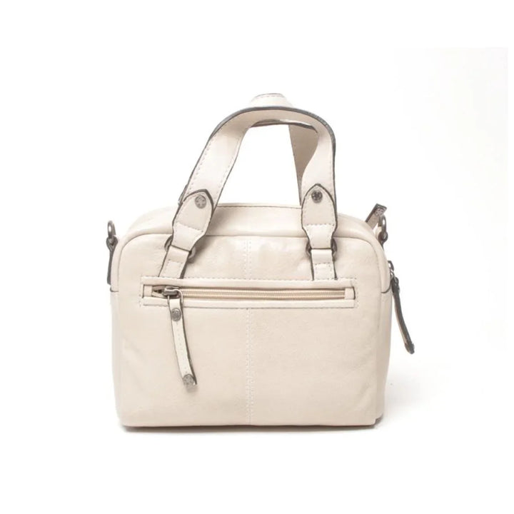 Achterkant van de Berba 335-075 leren handtas in chalk #kleur_chalk