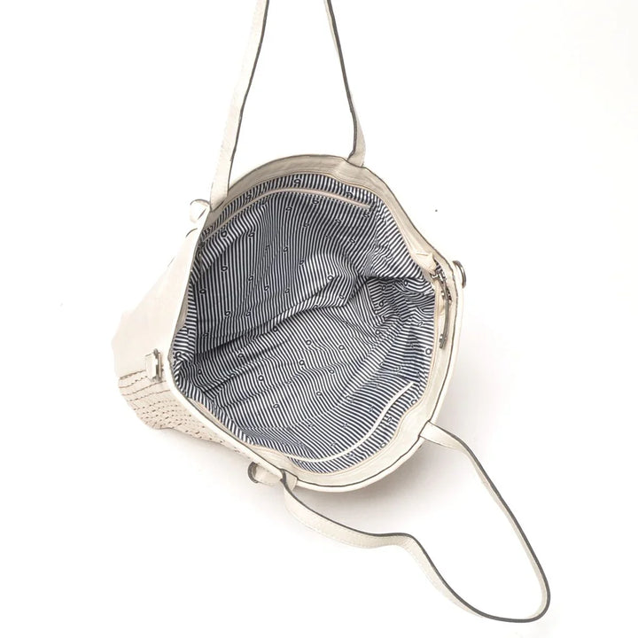 Binnenkant van de Berba 336-215 leren shopper in het chalk #kleur_chalk