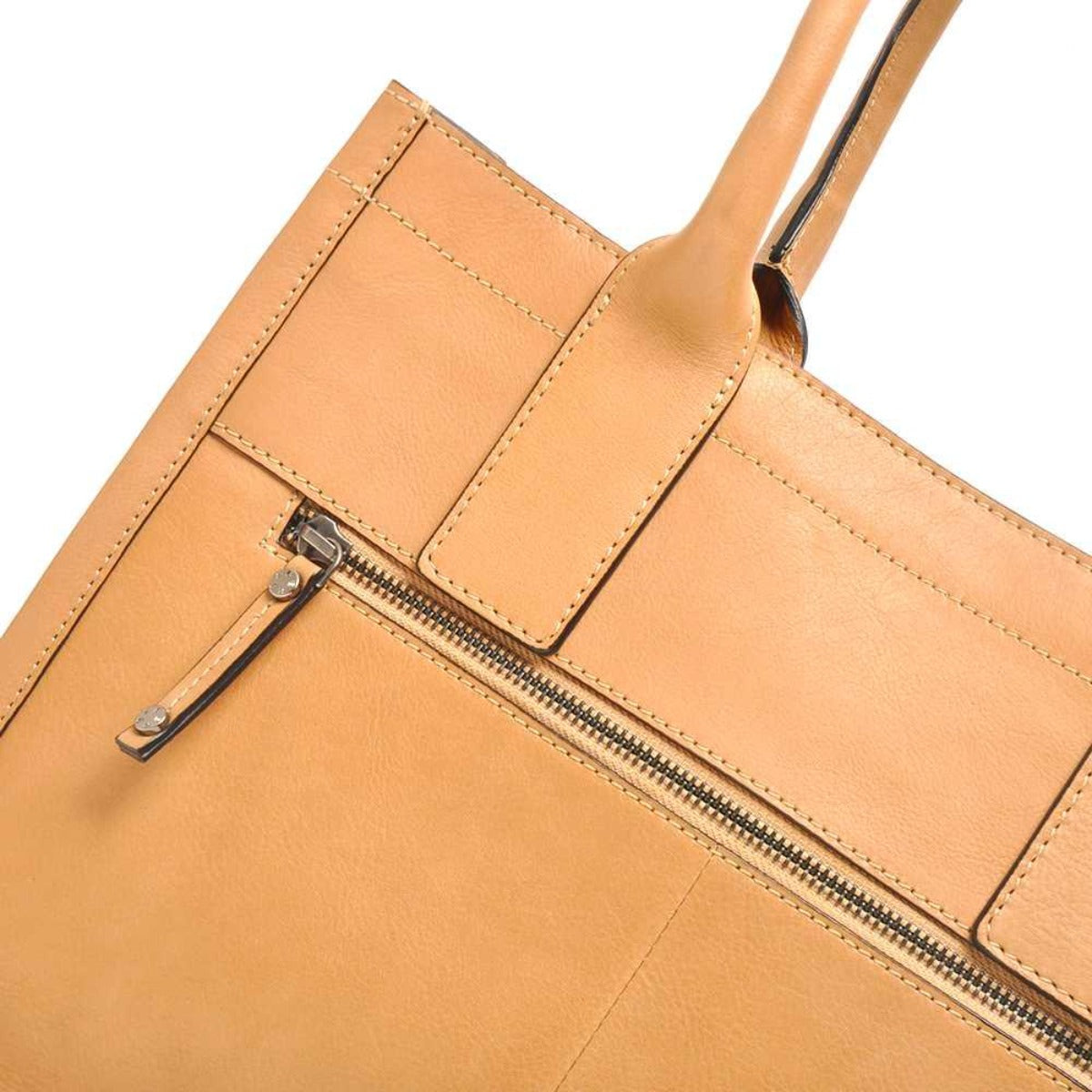Details van het leer #kleur_biege