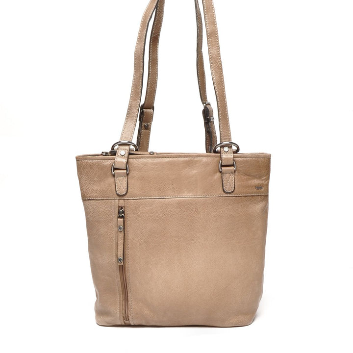 Voorkant van de Berba Lucca 335-697 rugzak en schoudertas in de kleur Dust #kleur_dust