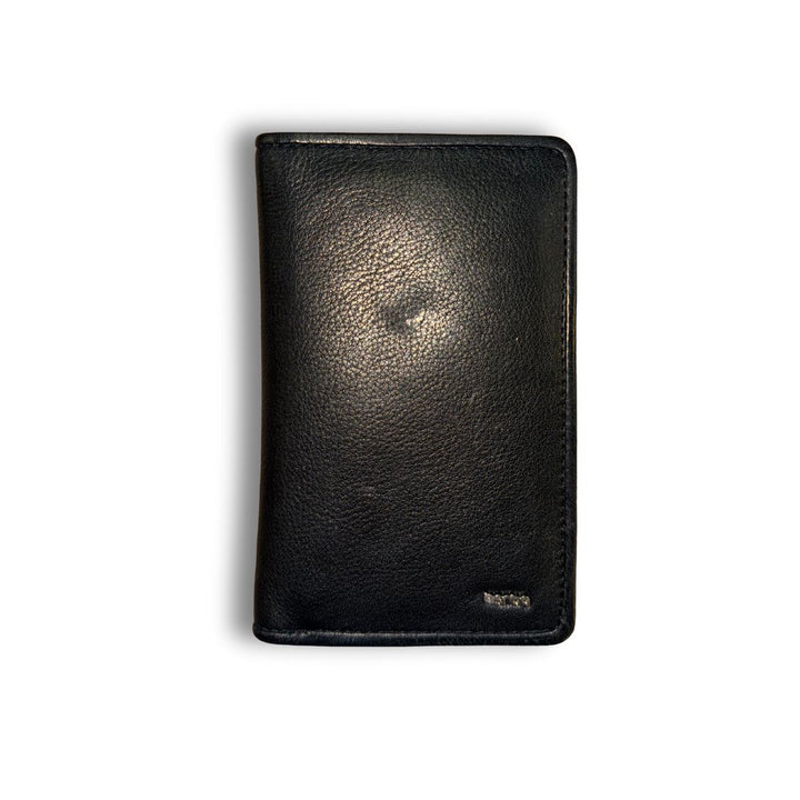 Voorkant van de Berba lucca dames portemonnee black #kleur_black