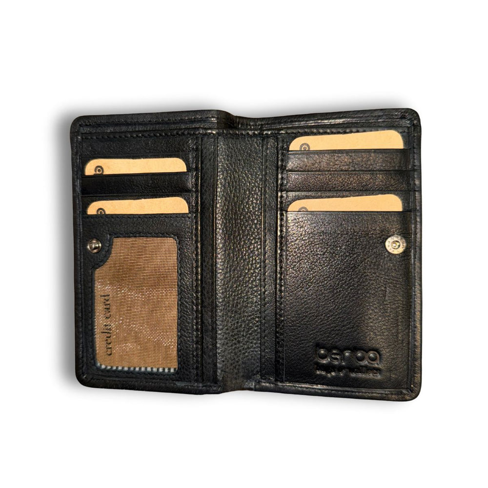 Binnenkant van de Berba lucca dames portemonnee black #kleur_black