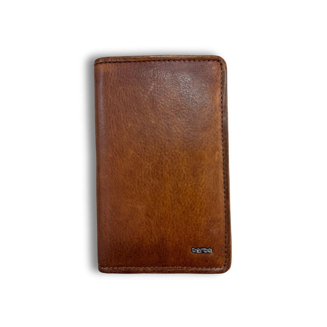 Voorkant van de Berba lucca dames portemonnee cognac #kleur_cognac
