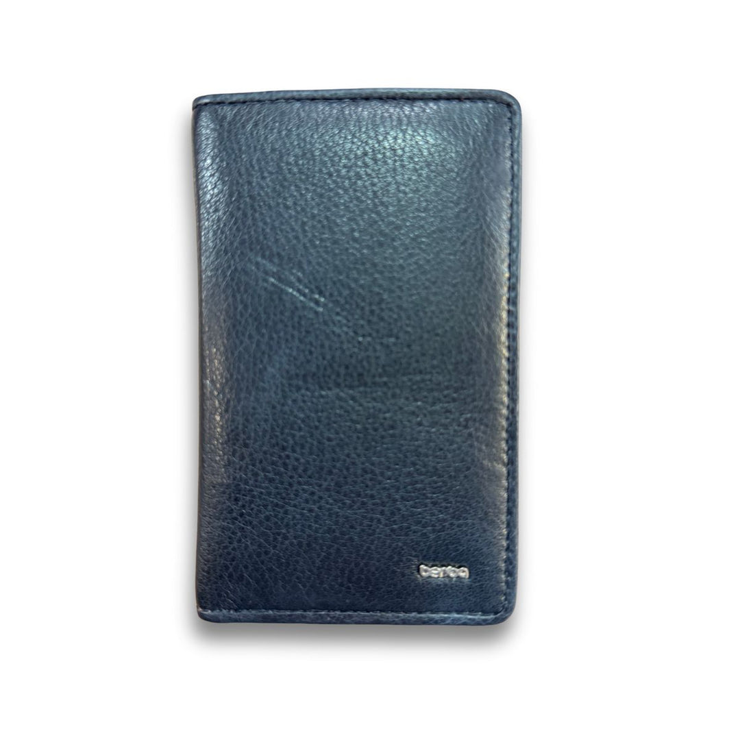 Voorkant van de Berba lucca dames portemonnee navy #kleur_navy