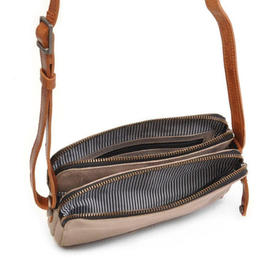 Binnenkant Berba 123 Leren crossbody grijs #kleur_grijs