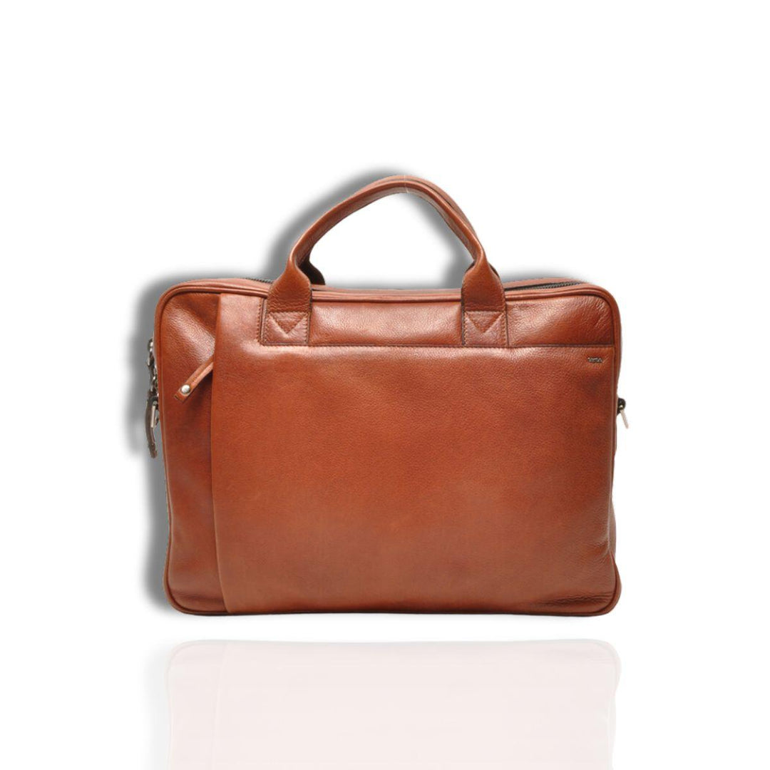 Voorkant Berba Lucca 335-180 werktas cognac #kleur_cognac