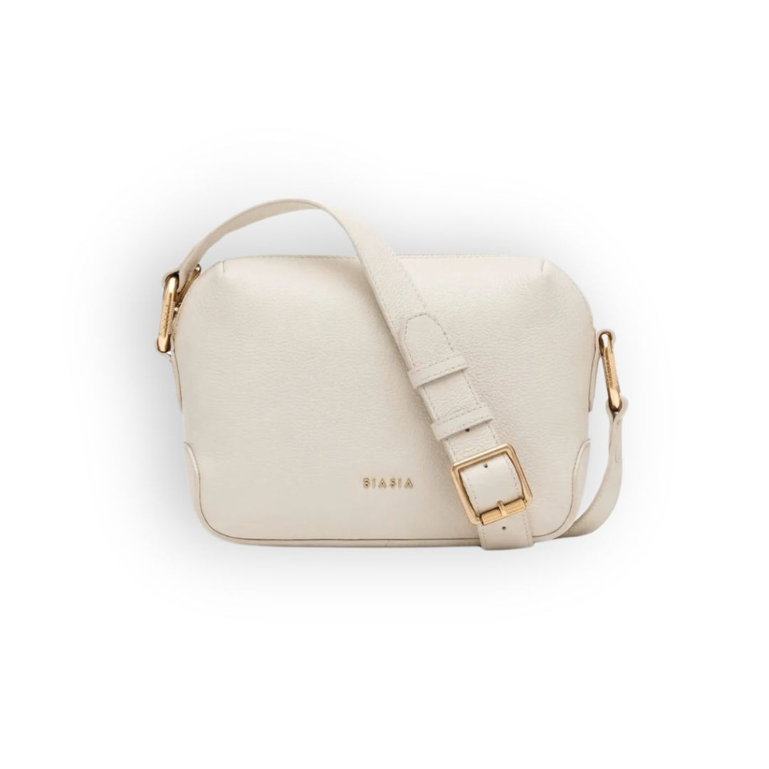Voorkant van de BIBP9E506 dames crossover in het beige #kleur_beige