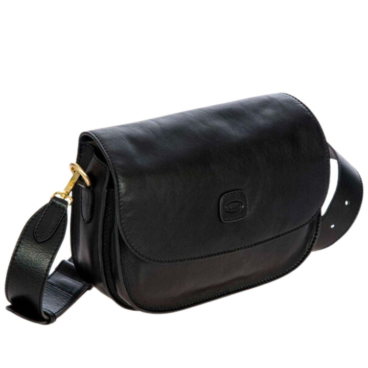 Voorzijde Bric's 05944 Volterra messenger bag black #kleur_black