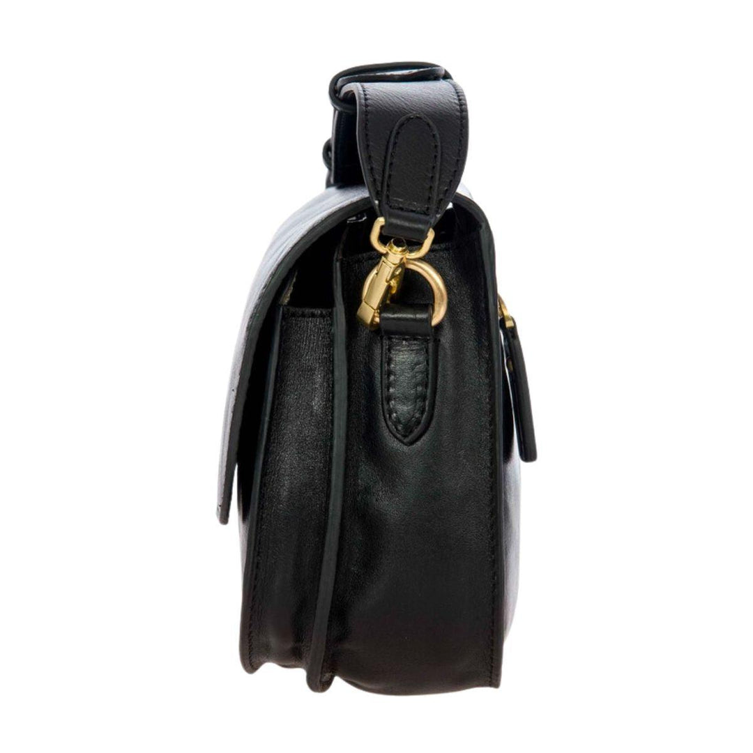 Zijkant Bric's 05944 Volterra messenger bag black #kleur_black