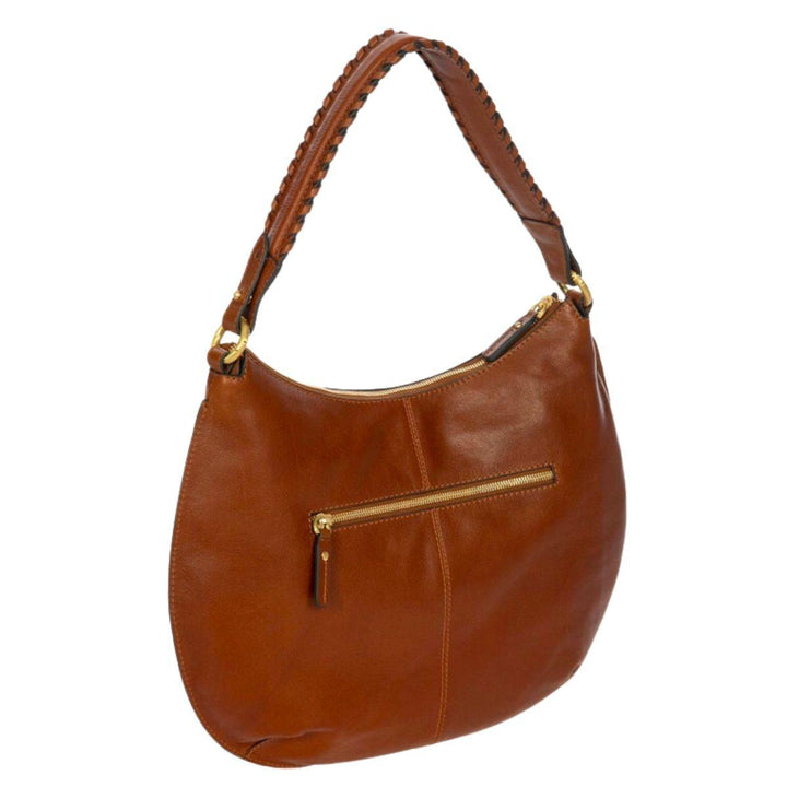 Achterkant Bric's 05945 Volterra Hobo bag Cognac #kleur_cognac