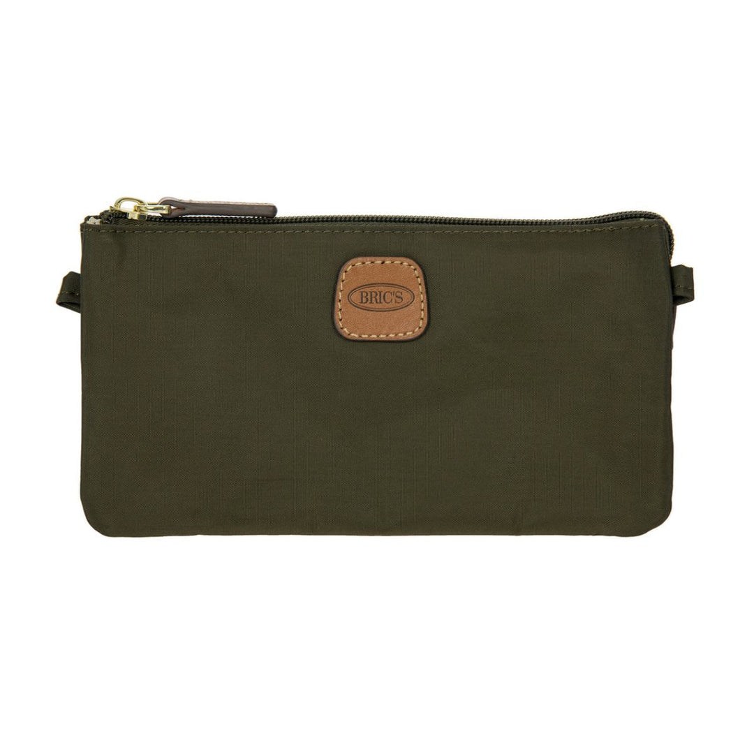 Voorkant van de Bric's 45782 pockets pouch olijf #kleur_olijf