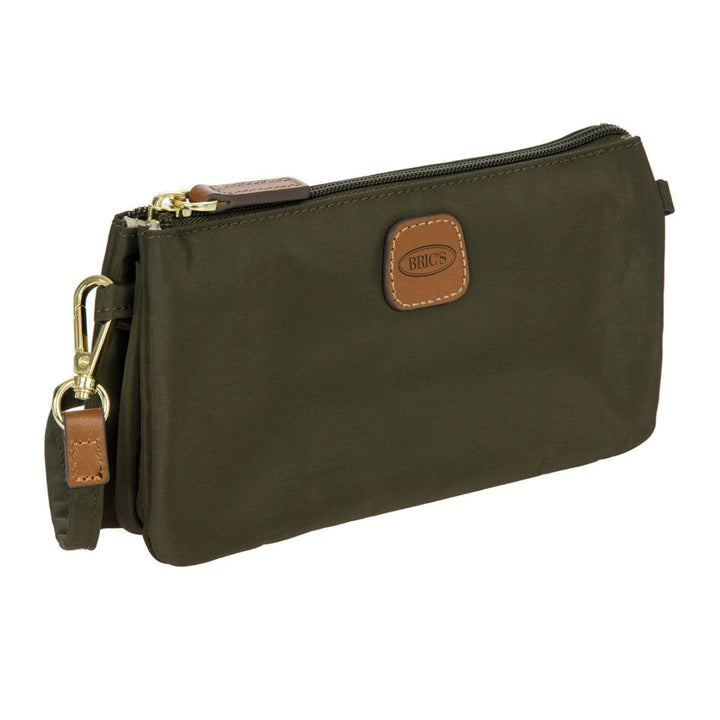 Voorzijde van de Bric's 45782 pockets pouch olijf #kleur_olijf