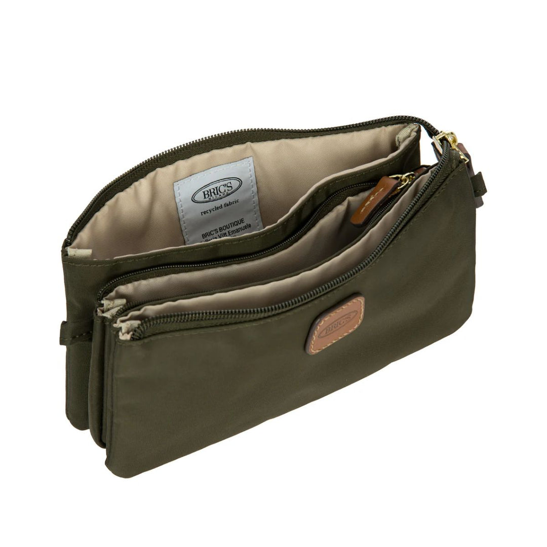 Binnenkant van de Bric's 45782 pockets pouch olijf #kleur_olijf