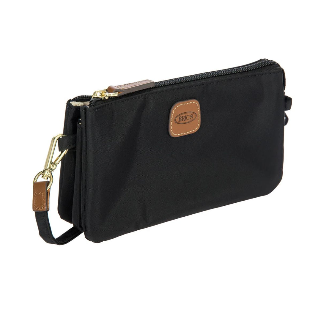 Voorzijde van de Bric's 45782 pockets pouch zwart #kleur_zwart