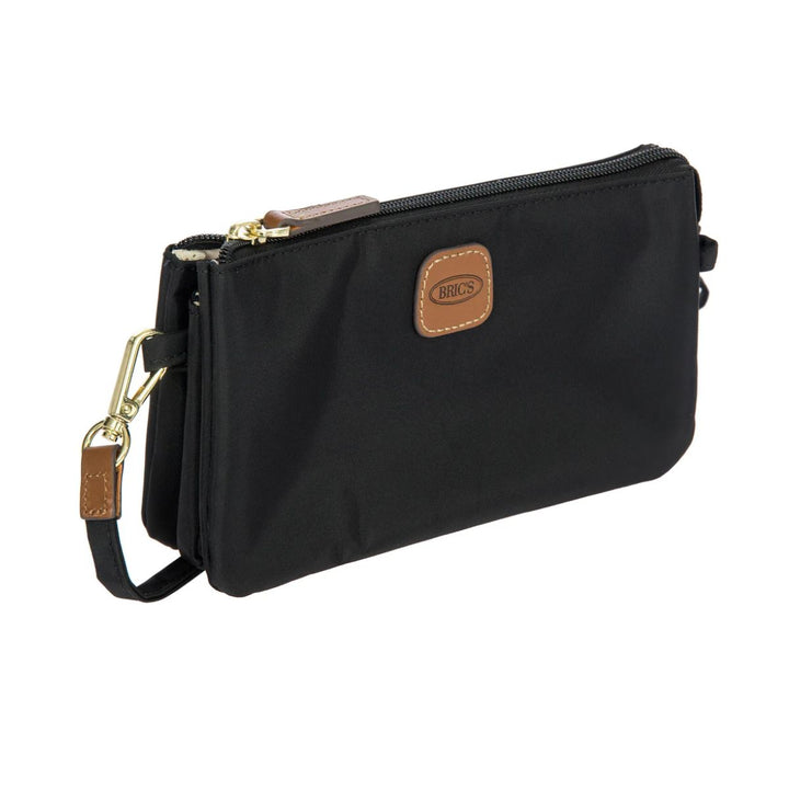 Voorzijde van de Bric's 45782 pockets pouch zwart #kleur_zwart