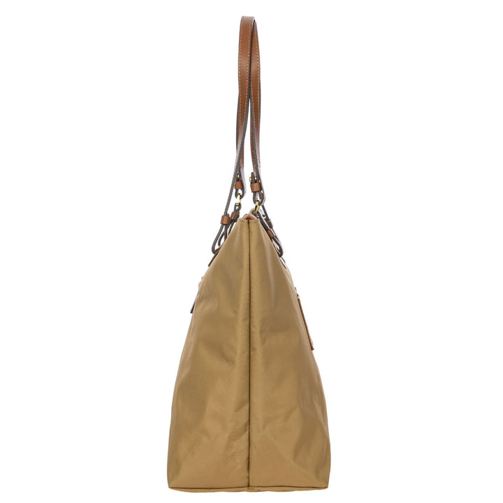 Zijkant Bric's 45070 Grootte shopper beige #kleur_beige