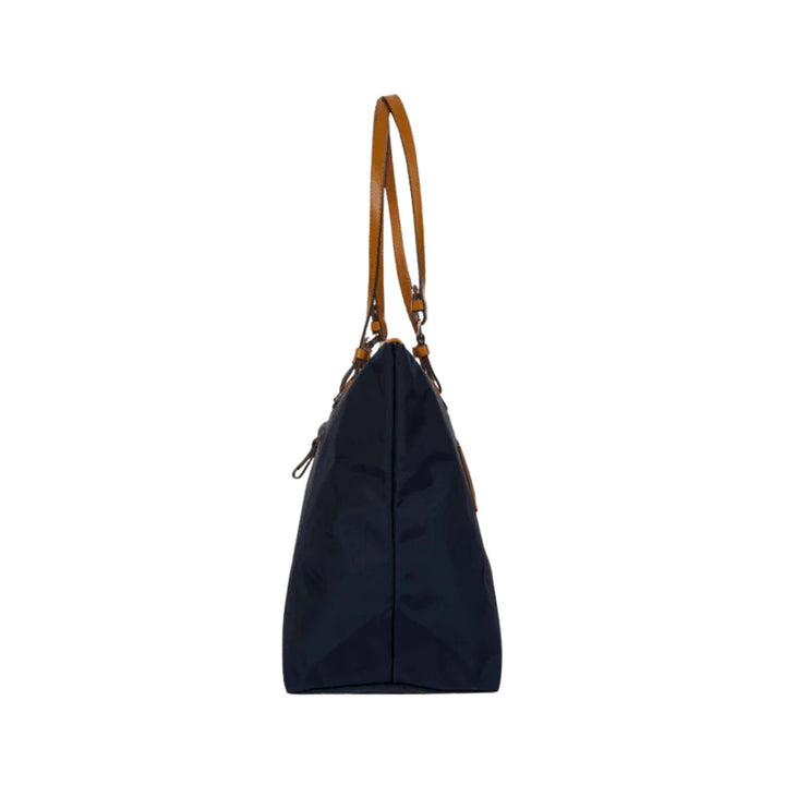 Zijkant van de Bric's 45070 -Collection grote shopper navy #kleur_navy