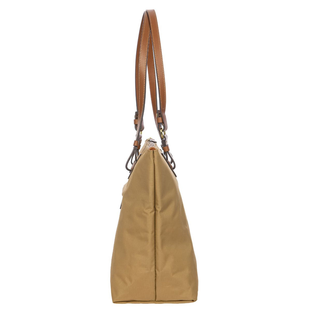 Zijkant  Bric's 45071 middelmaat shopper beige #kleur_beige