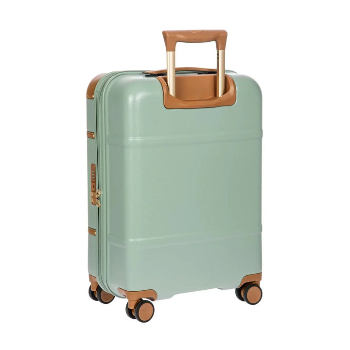 Achterkant van de Bric's Bellagio handbagage in het eucalyptus #kleur_eucalyptus