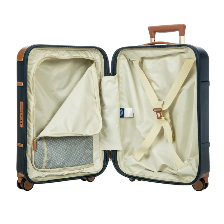 Binnenkant van de Bric's Bellagio handbagage in het navy #kleur_navy