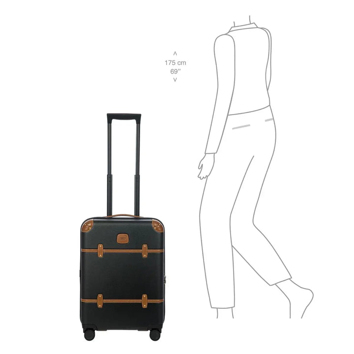 De Bric's Bellagio handbagage in het zwart in gebruik #kleur_zwart