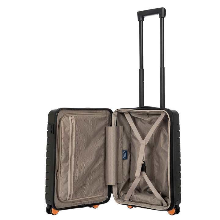 Binnenkant Bric's Ulisse Handbagage EXP 55 olijf #kleur_olijf