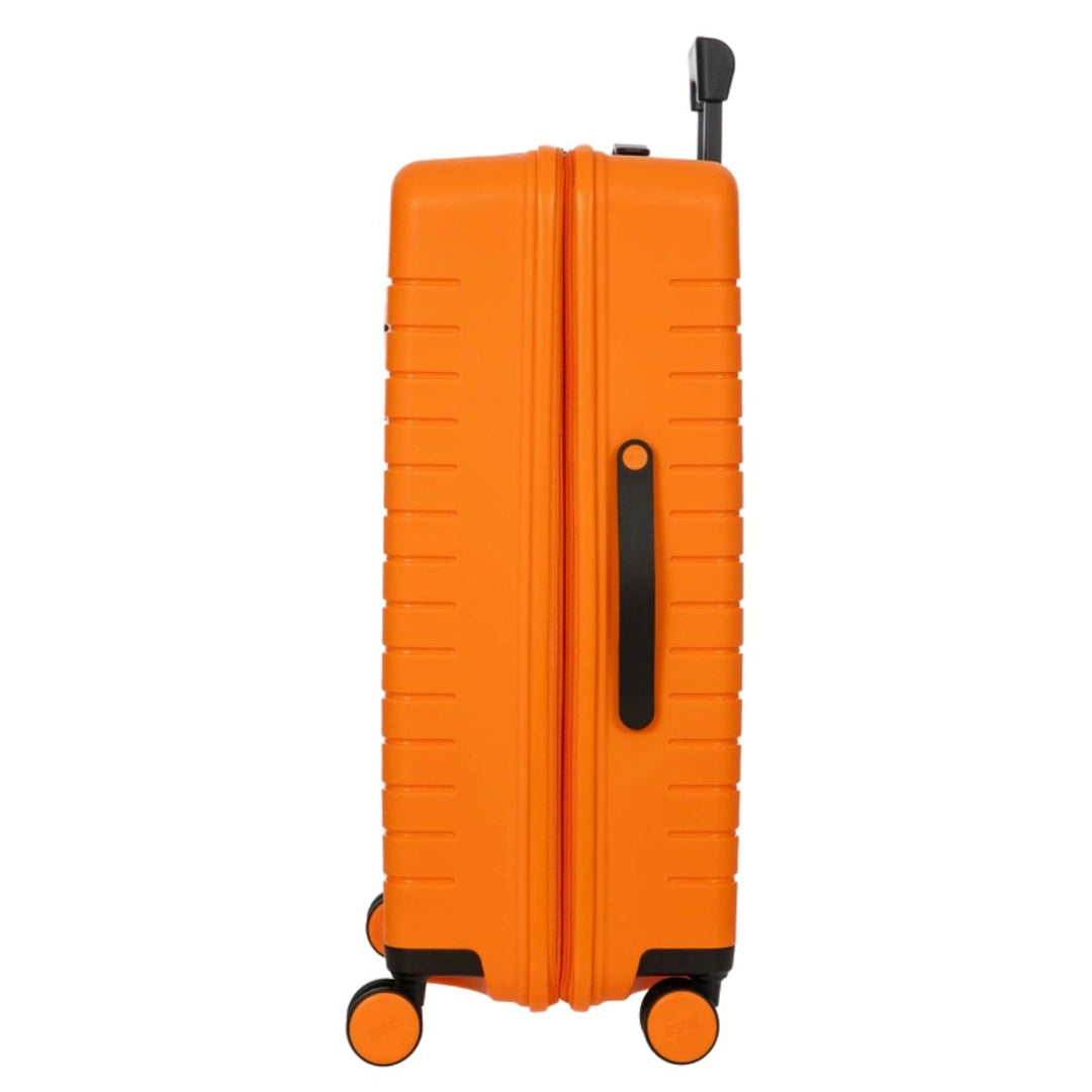 Zijkant Bric's Ulisse B|Y koffer 71 EXP oranje #kleur_oranje