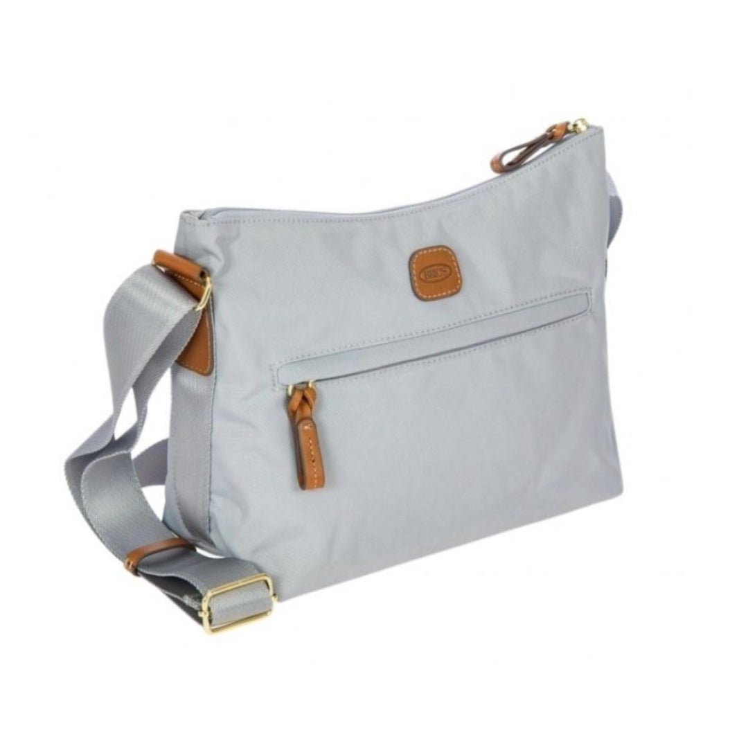 Voorzijde Bric's x-bag 45056 kleien schoudertas silver #kleur_silver