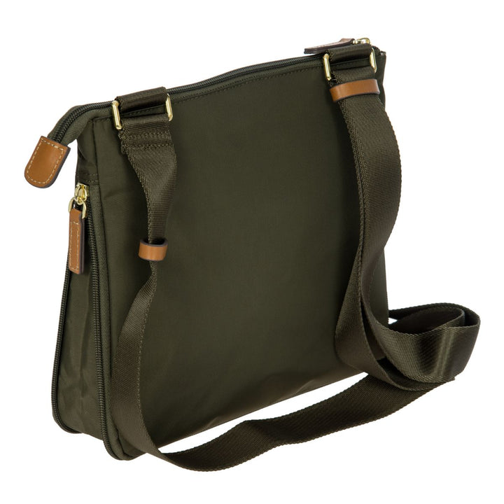 Achterkant Bric's X-collection 45081 crossbody tas olijf #kleur_olijf