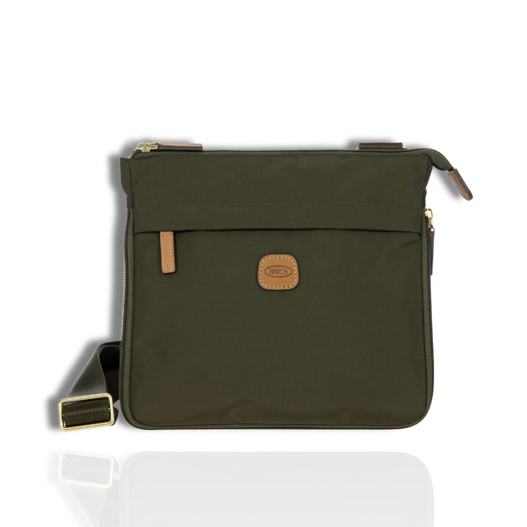 Voorkant Bric's X-collection 45081 crossbody tas olijf #kleur_olijf