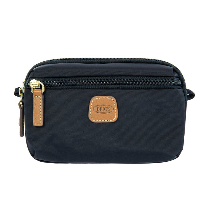 Voorkant van de Bric's X-collection BXG40606 kleine schoudertas navy #kleur_navy