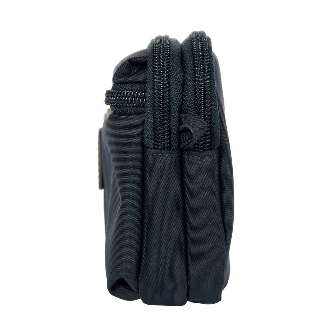 Zijkant van de Bric's X-collection BXG40606 kleine schoudertas navy #kleur_navy