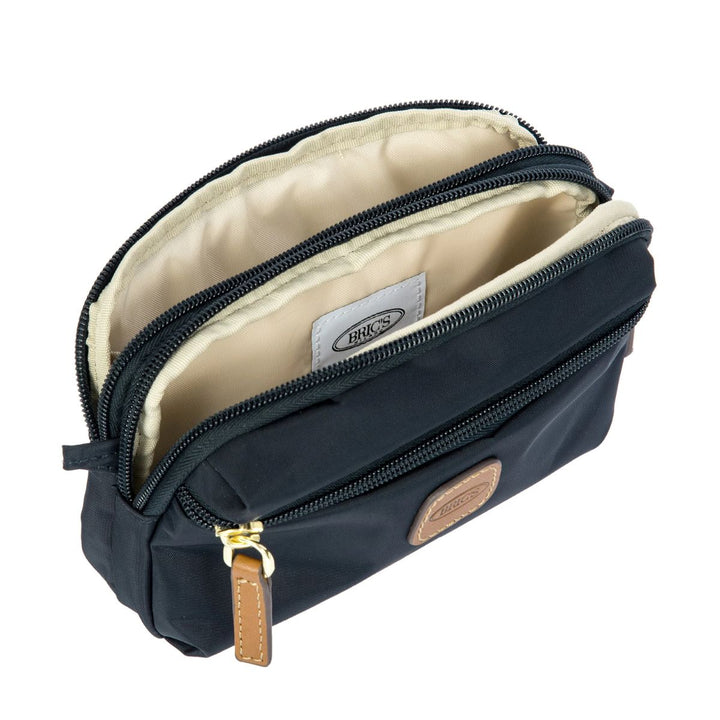 Binnenkant van de Bric's X-collection BXG40606 kleine schoudertas navy #kleur_navy