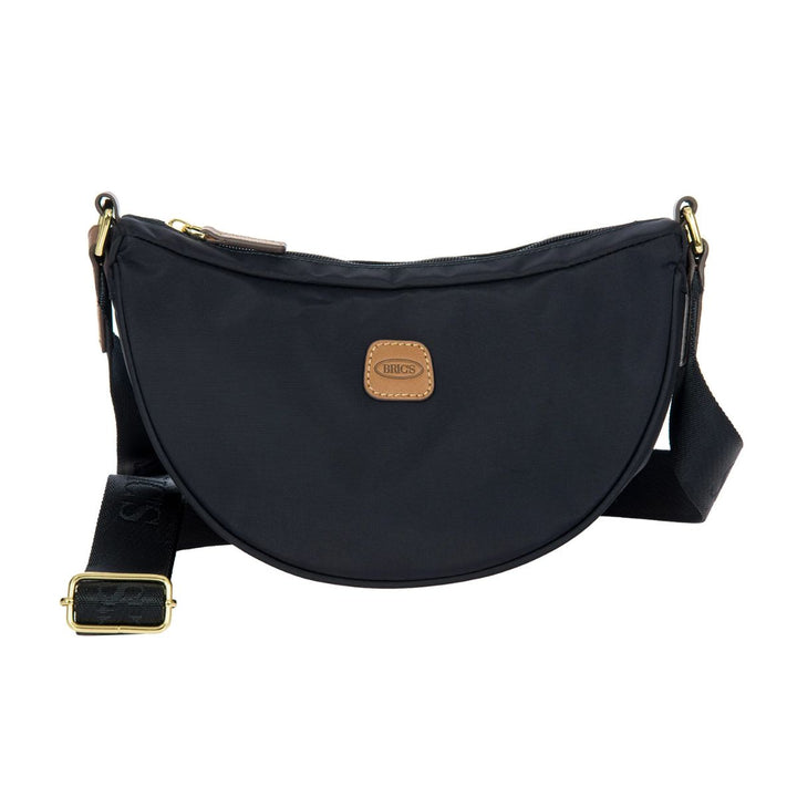 Voorkant van de X-Collection Halfmoon bag in navy #kleur_navy