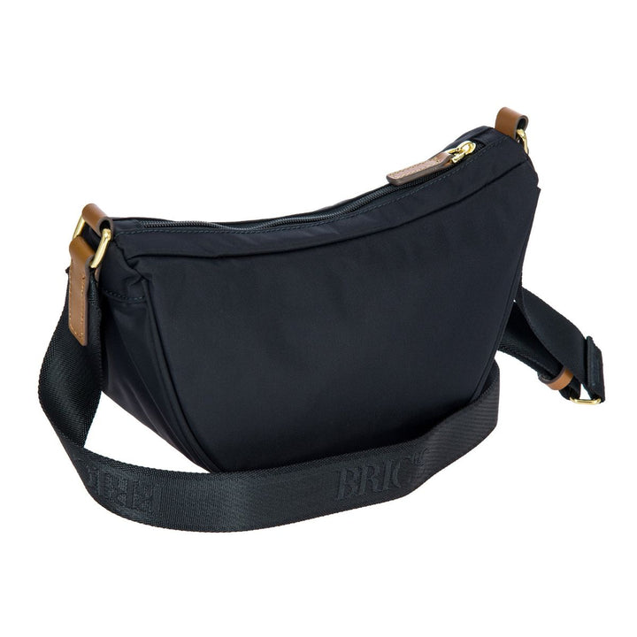 Achterkant van de X-Collection Halfmoon bag in navy #kleur_navy