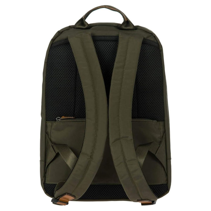 Achterkant van de Metro Laptop rugzak van Bric's in Olijf #kleur_olijf