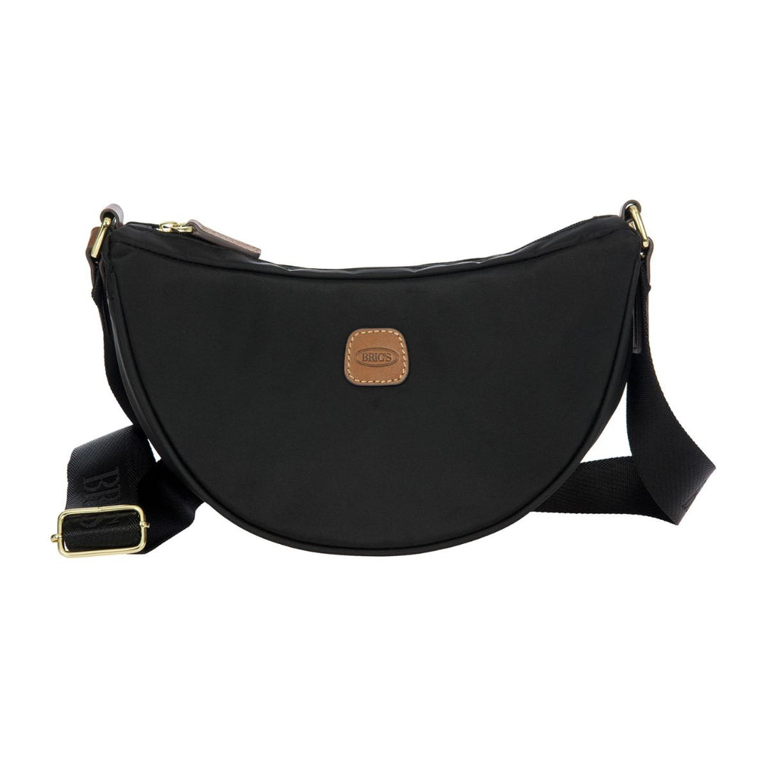 Voorkant van de X-Collection Halfmoon bag in zwart #kleur_zwart