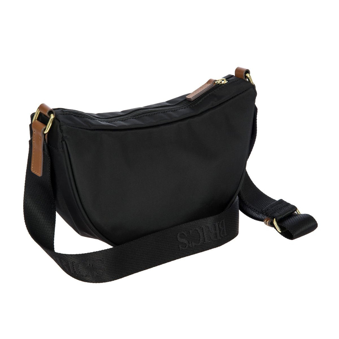 Achterkant van de X-Collection Halfmoon bag in zwart #kleur_zwart