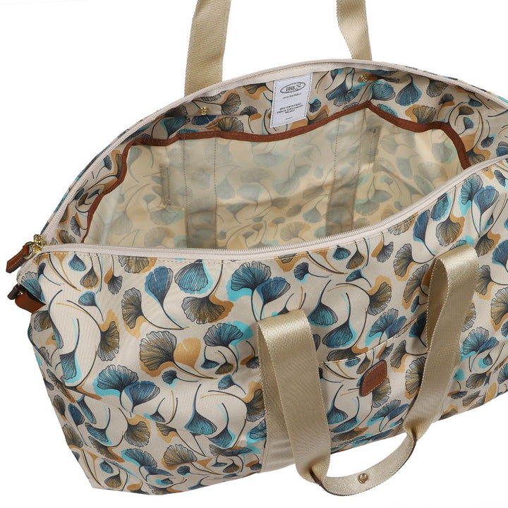 Binnenkant van de Bric's 202 Flowers weekendtas #kleur_flowers