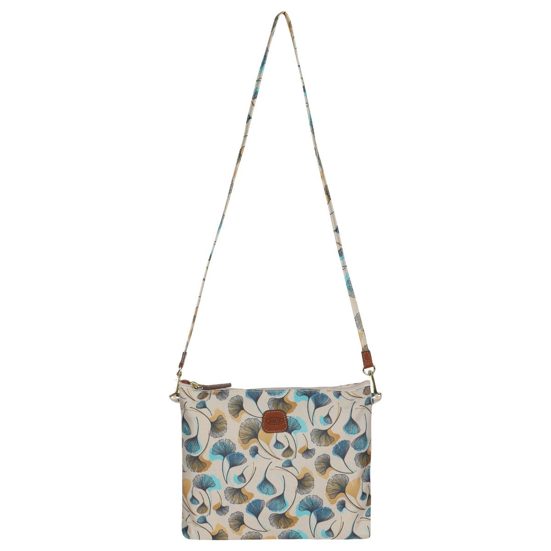 Voorkant van de kleine opberg tasje met schouderriem van de Bric's 202 Flowers weekendtas #kleur_flowers