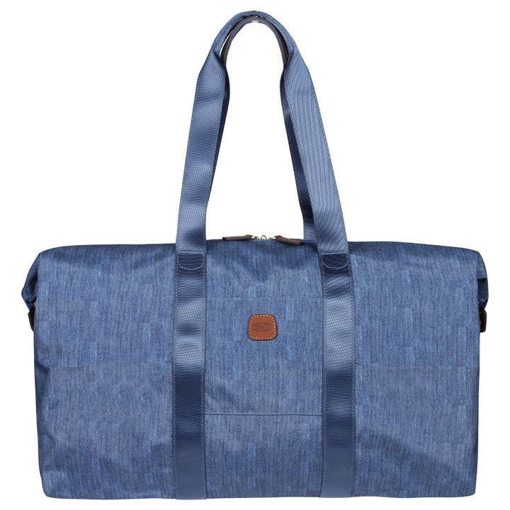Voorkant van de Bric's 202 jeans weekendtas #kleur_jeans