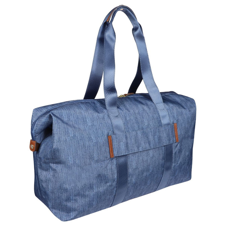 Achterkant van de Bric's 202 jeans weekendtas #kleur_jeans