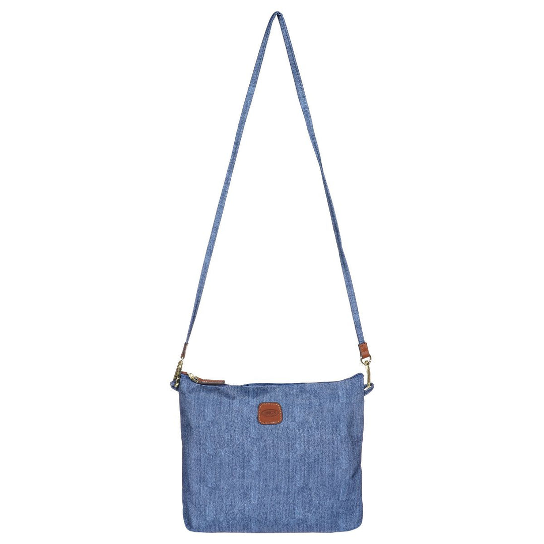Kleine opbergtasje met schouderriem van de Bric's 202 jeans weekendtas #kleur_jeans