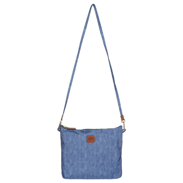 Kleine opbergtasje met schouderriem van de Bric's 202 jeans weekendtas #kleur_jeans