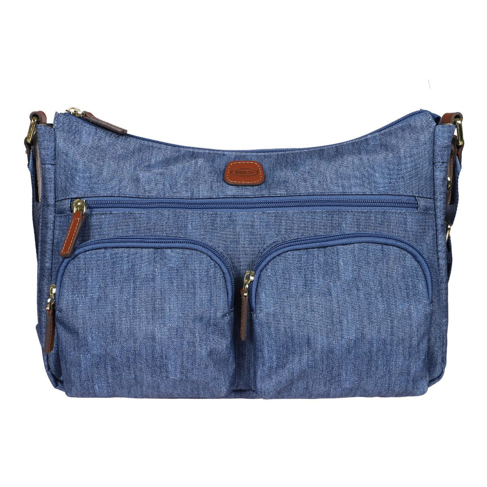 Voorkant van de Bric's 45055 X-collection schoudertas shopper jeans #kleur_jeans