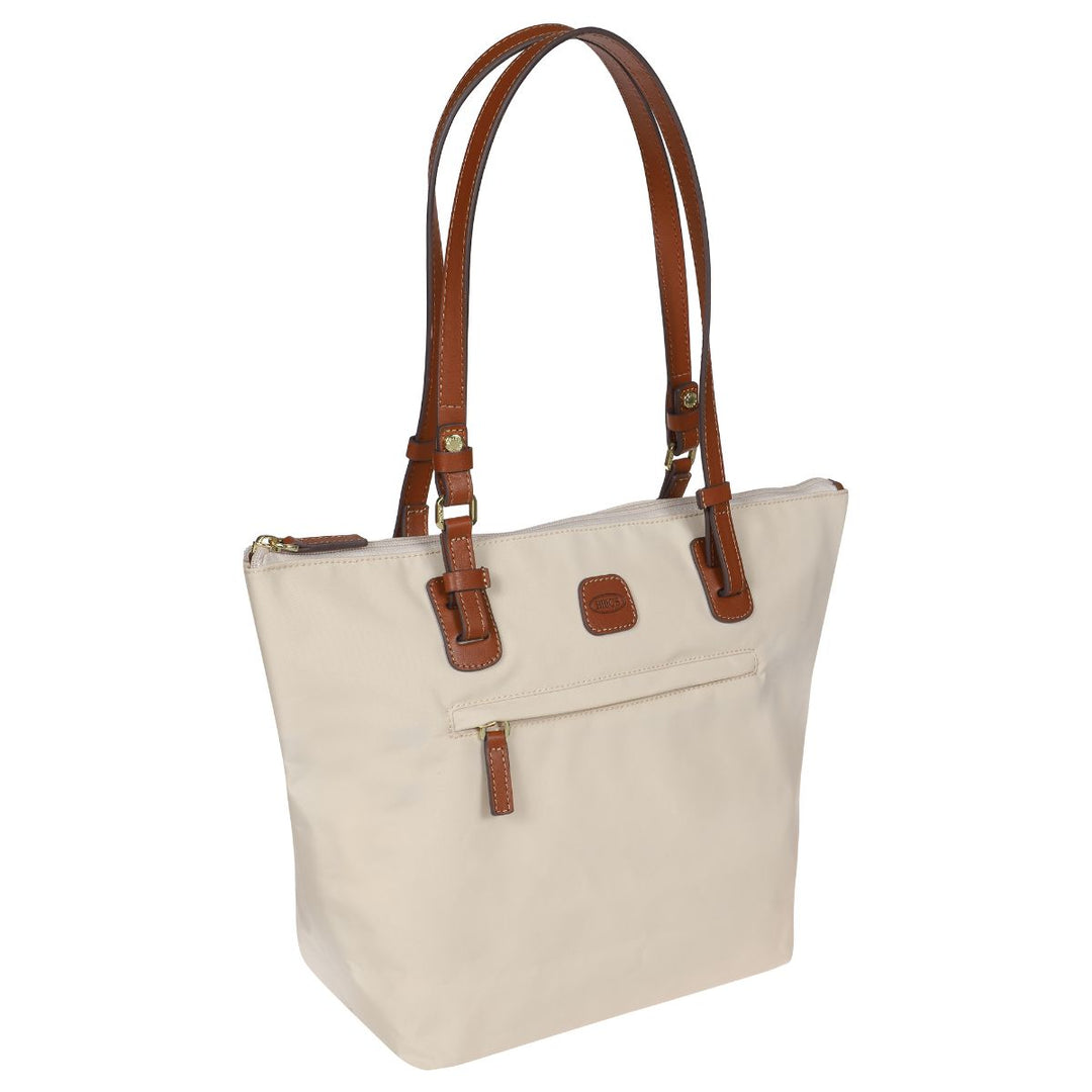 Voorzijde van de Bric's 45071 middelmaat shopper beige #kleur_beige