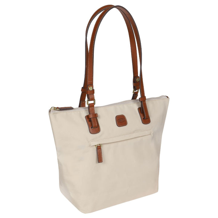 Voorzijde van de Bric's 45071 middelmaat shopper beige #kleur_beige